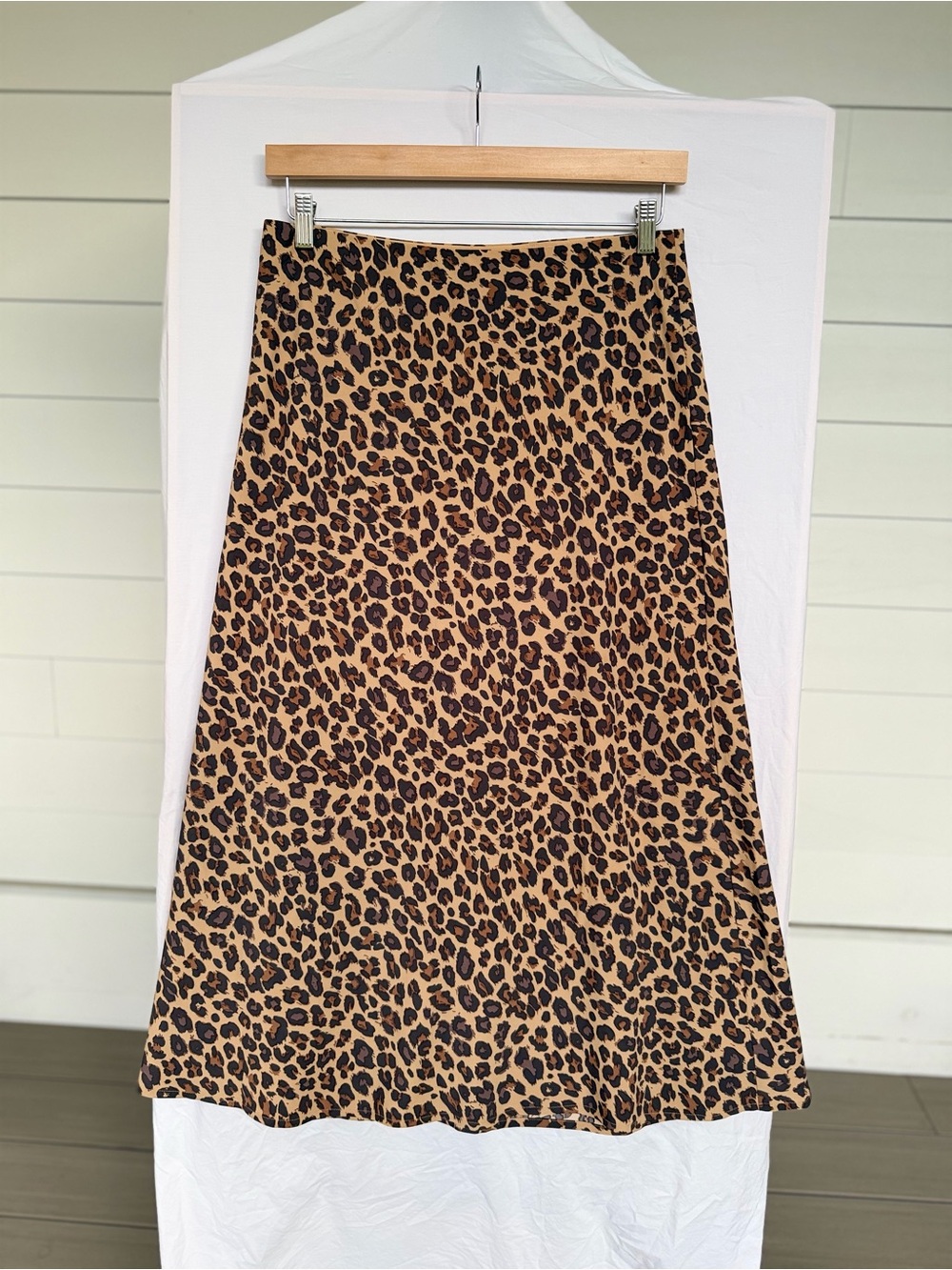 Abercrombie Animal Print Midi Skirt Capsule Wardrobe Petite Medium